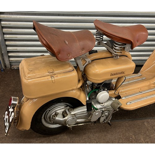 99B - 1951 Lambretta Model D125 Mk1 Scooter,  Registration No: OXS 409, Frame No: 96354, Engine No: 10957.... 