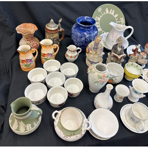 238 - Large selection of miscellaneous includes named pottery, wedgwood, figures etc