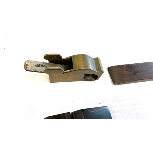 472 - Vintage spirit lever and a  j buce flat steel wood plane