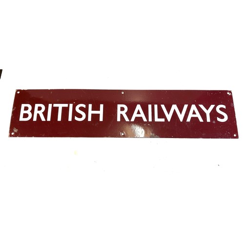 18 - Vintage British railway enamel sign