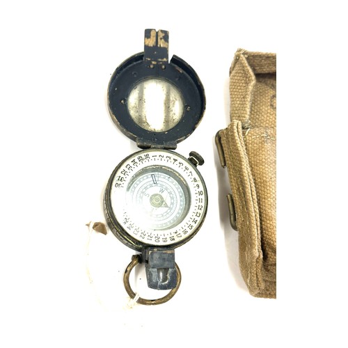 499 - Vintage compass and case