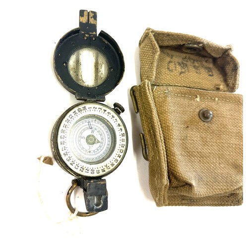 499 - Vintage compass and case