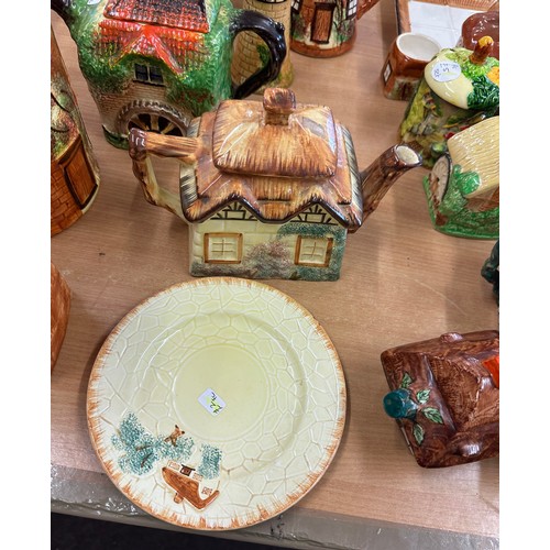 207 - Selection of Staffordshire and Cornish pottery