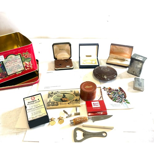 66 - Selection of collectable items includes stamps, baccy flaps etc