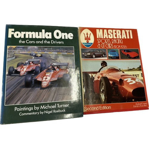 305 - Selection of motoring and motor racing books to include 8 Auto course books, Maserati- Sports, racin... 