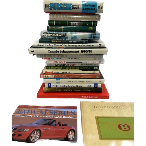 282 - Selection of motoring and motor racing books to include Bugatti- Le Pur sans, Prince Chula- Road rac... 