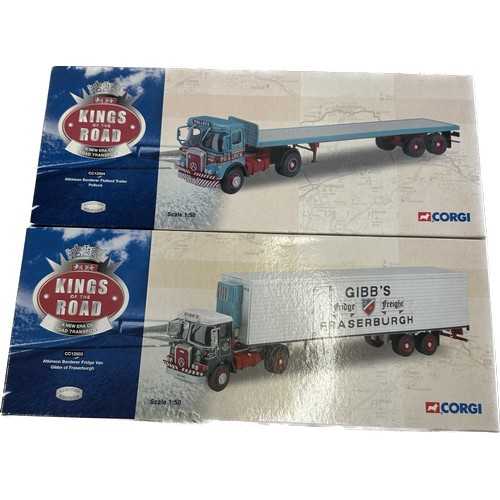 108 - Boxed Corgi king of the road cc12504 and Boxed Corgi King of the road CC12503