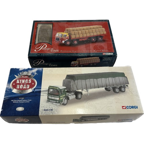 130 - Corgi Kings Of The Road CC10301 Willmotts Transport LImited sheeted trailor in original box, Corgi P... 