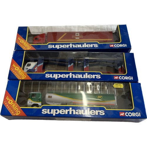 63 - Selection of 3 boxed Corgi super haulers includes 65803, 59570, ty86608