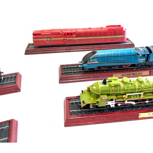 163 - Atlas editions static locomotive models to include P8 Class, Henschel Wegmann 4-6-4, PLM Mountain Cl... 