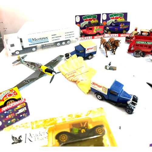 146 - Selection of assorted vintage and later die cast models includes boxed etc