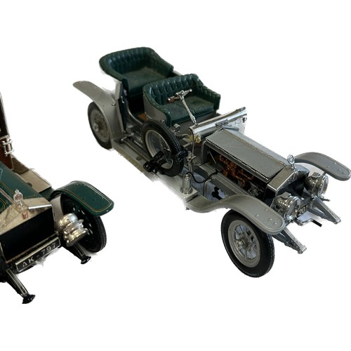 150 - Selection of six metal/ diecast vehicles includes Franklin Mint Bugatti type 35, Franklin Mint 1988 ... 