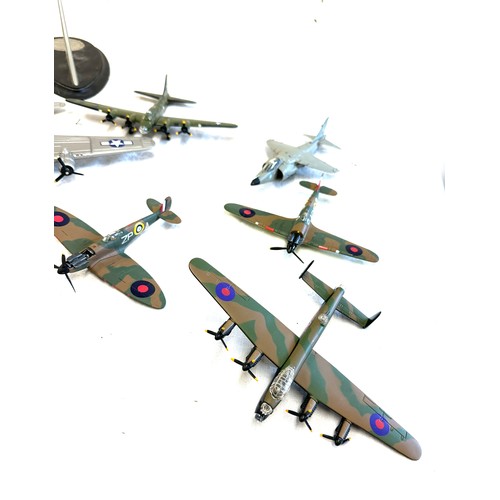 168 - Selection of assorted Aircraft models includes Atlas and Corgi, Corgi Hurricane, spitfire, flying jo... 