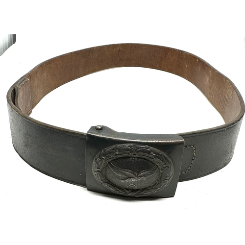 116 - ww2 german Luftwaffe leather belt & buckle