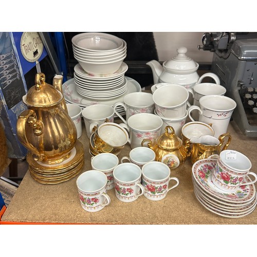 348 - Selection of part tea sets includes Royal Doulton Mayfair etc