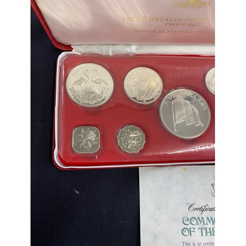 617 - Cased 1974 commonwealth coin set with COA