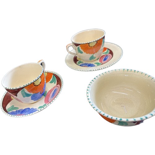 83 - Art Deco era ware hand painted  part teaset