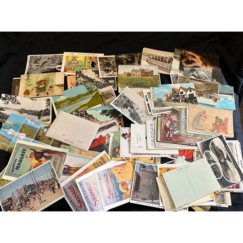 65 - Box of vintage postcards