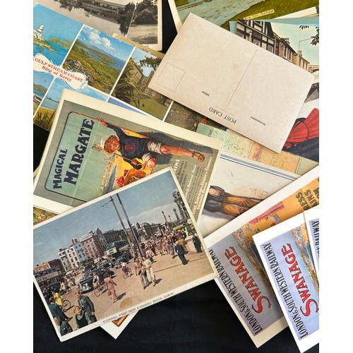 65 - Box of vintage postcards