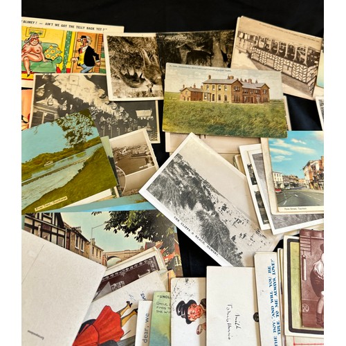 65 - Box of vintage postcards