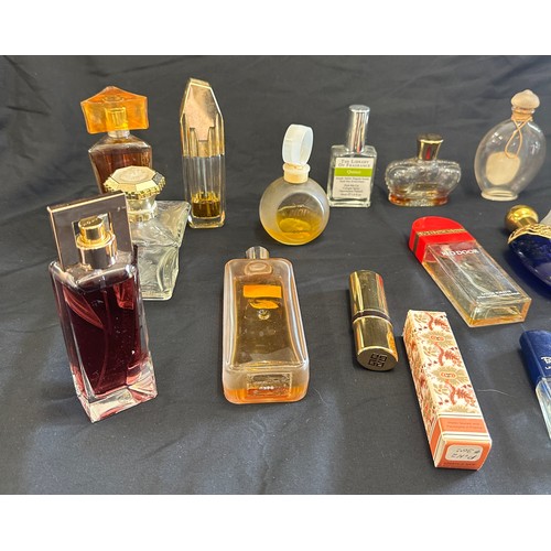 148 - Vintage perfume bottles includes coty, guertain, givenchy, etc