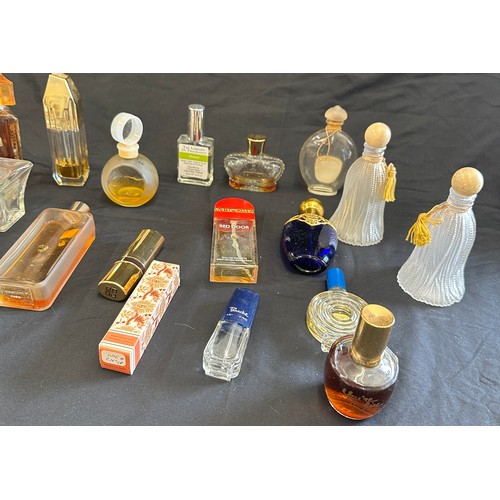 148 - Vintage perfume bottles includes coty, guertain, givenchy, etc