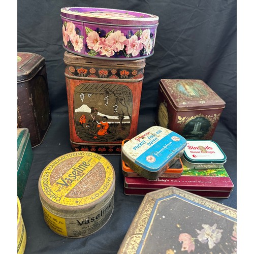 290 - Colmans mustard tin and a selection of tins