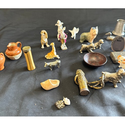 159 - Box of miniature items and odds