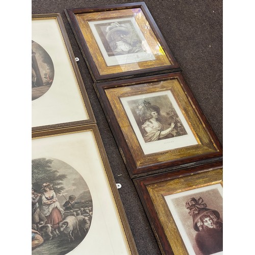 264 - Large selection of assorted prints, largest measures approximately 24 inches by 20 inches