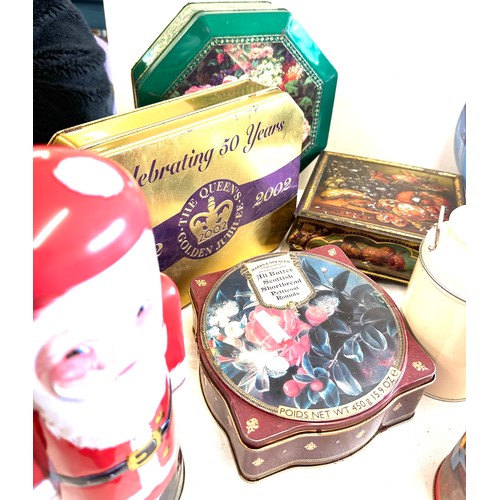 349 - Large selection of vintage and later advertising tins