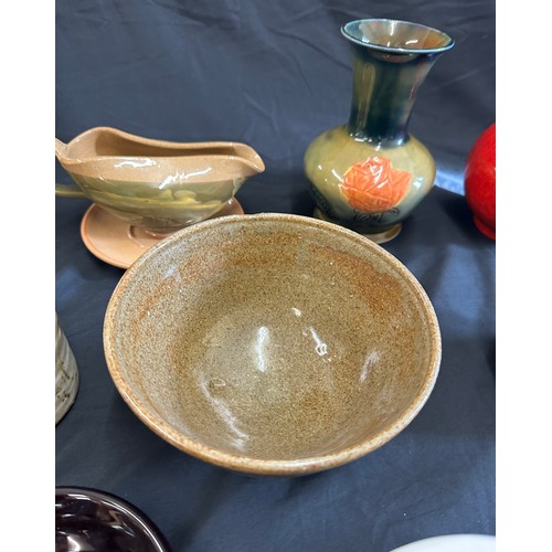 278 - Large selection of assorted pottery includes vases, wade, stone ware etc