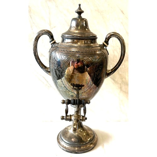 112 - Antique silver plated Samovar