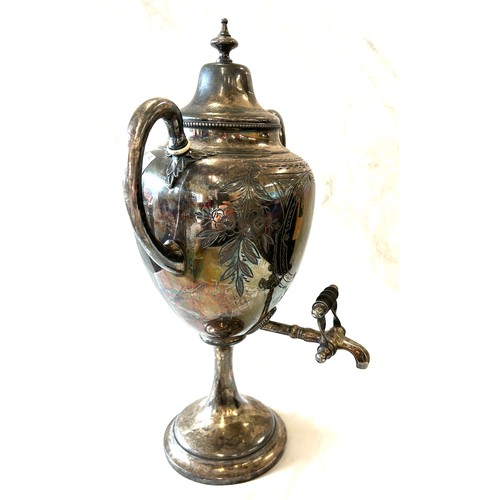 112 - Antique silver plated Samovar