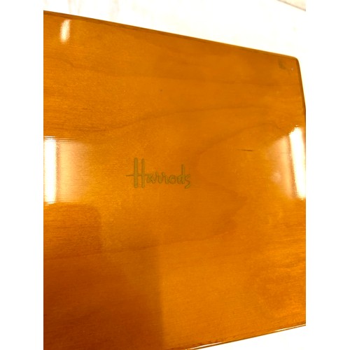 137 - Harrods jewellery box 10 inches wide