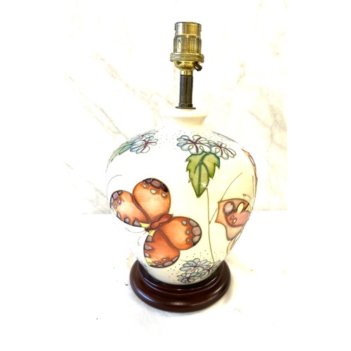 84 - Moorcroft butterflies lamp base