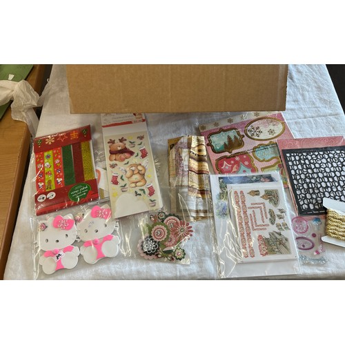 228 - Selection of craft items to include stickers, ribbon etc