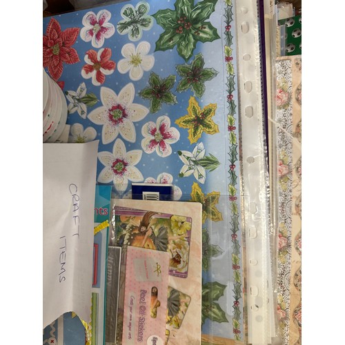 228 - Selection of craft items to include stickers, ribbon etc