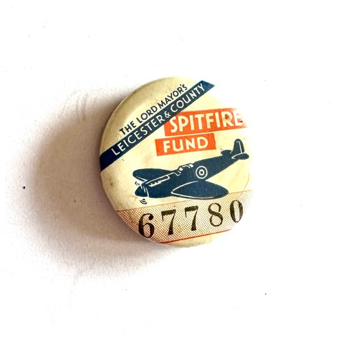 462 - Rare WW2 era Leicester spitfire fund badge