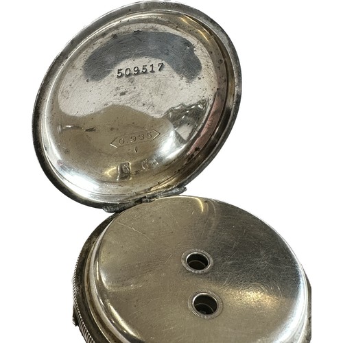 449 - Two sterling silver pocket watches by Waltham and peck of London