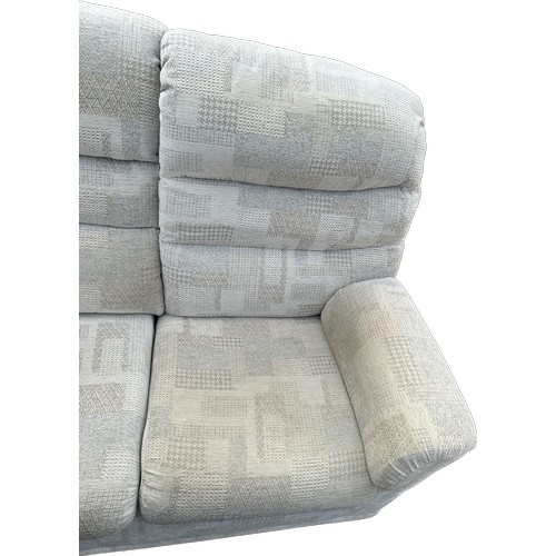 383 - Matching 2 and 3 seater fabric sofa, approximate measurements of 3 seater, 76 inches, Height 74inche... 