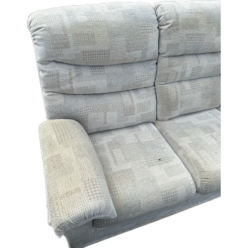 383 - Matching 2 and 3 seater fabric sofa, approximate measurements of 3 seater, 76 inches, Height 74inche... 