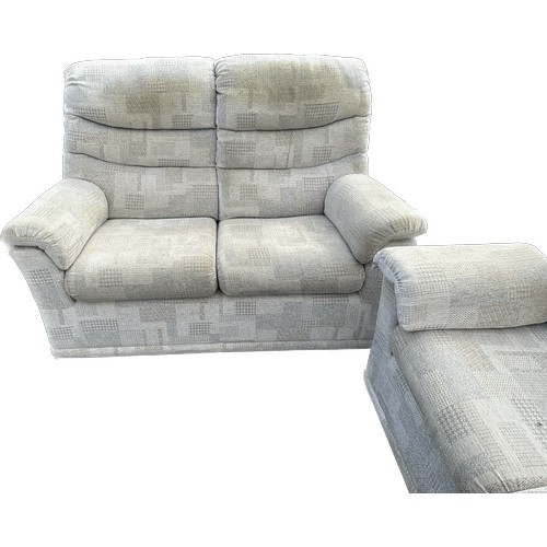 383 - Matching 2 and 3 seater fabric sofa, approximate measurements of 3 seater, 76 inches, Height 74inche... 