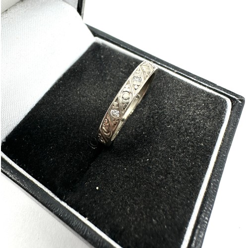 168 - 18ct white gold diamond eternity ring (2.6g)