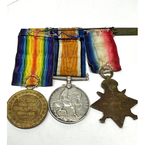 71 - ww1 1914 mons star trio to 5724 l.w.murrell norfolk reg