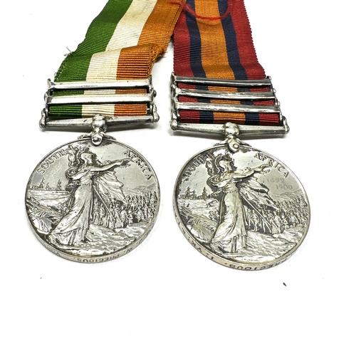 72 - Boer war Q.s.a & k.s.a pair to 3003 pte j.w precious york & lancs reg