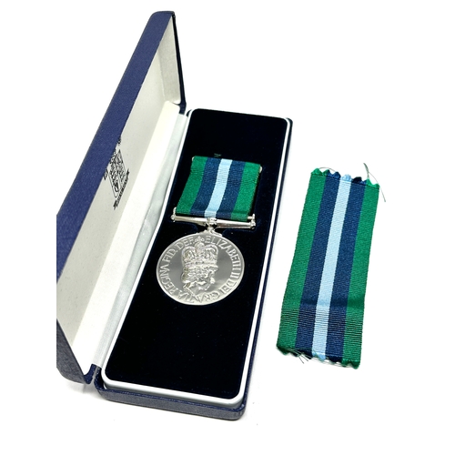 78 - Rare Boxed Northern Ireland Prison service long service medal to desmond joseph Mc cabe