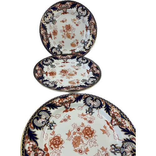 151 - 5 Royal Crown Derby plates, c1890, diameter of plates 10.5 inches