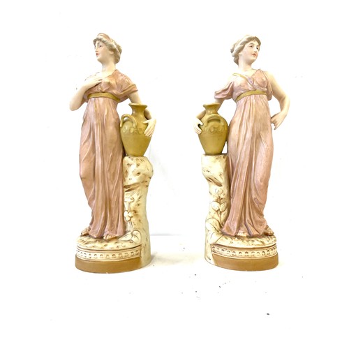 103 - Royal Dux water carrier figures, approximate height 14 inches