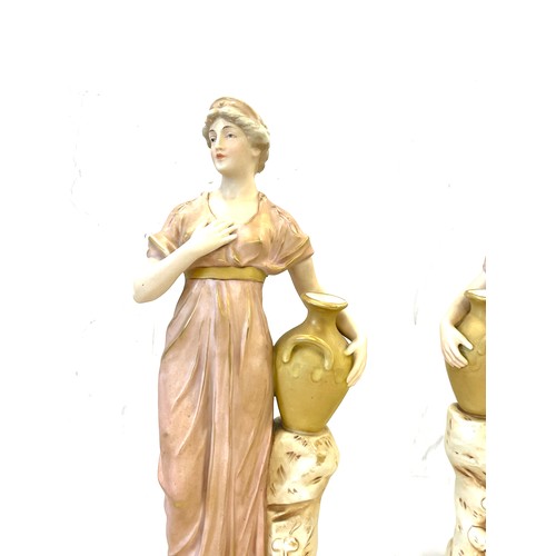 103 - Royal Dux water carrier figures, approximate height 14 inches