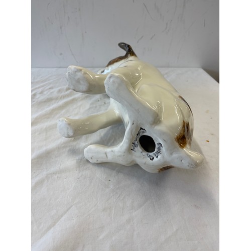 162 - Winstanley Jack Russell with glass eyes, approximate height 12.5 inches, size 8, this piece is signe... 